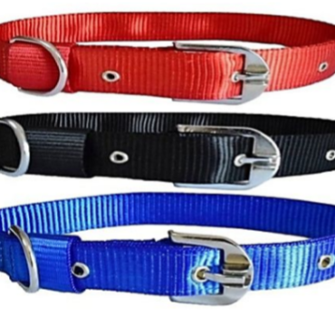 NYLON COLLAR DOUBLE STRIP  0.5 INCH (EXTRA SMALL)