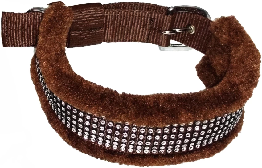 PP Fur Dog Collar  0.75 INCH ( SMALL )